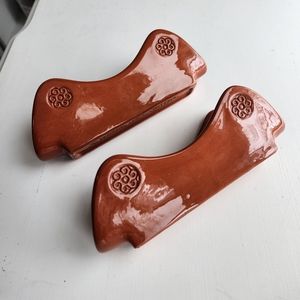 Wieland Ware Terracotta Pottery Mexican Hot Taco Stand Holder